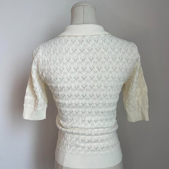 Sea Rue Fine Gauge Knit Polo Shirt | Women’s Size Small - Picture 2 of 3